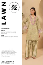 Zellbury Embroidered Lawn 2 Piece Shirt Shalwar in Light Green Color WUS26E20472