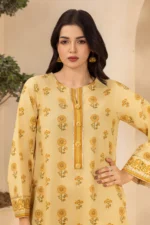 Zellbury Printed Lawn 2 Piece in Yellow Color Shirt Trouser WUS26X20528