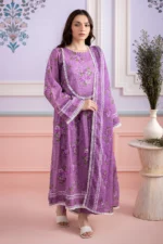 Zellbury Printed Lawn 2 Piece Shirt Dupatta in Blue Color WUS26X20592