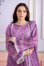 Zellbury Printed Lawn 2 Piece Shirt Dupatta in Blue Color WUS26X20592