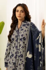 Zellbury Printed Lawn 2 Piece Shirt Dupatta in Blue Color WUS26X20595