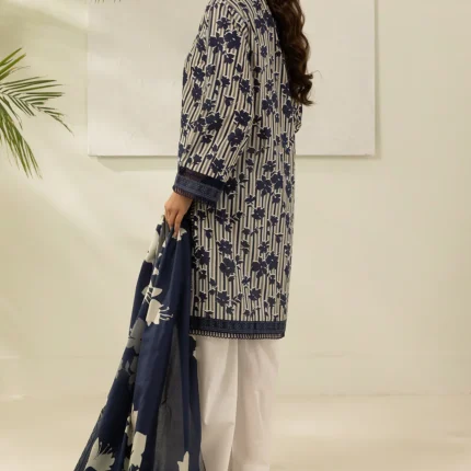Zellbury Printed Lawn 2 Piece Shirt Dupatta in Blue Color WUS26X20595