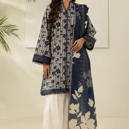 Zellbury Printed Lawn 2 Piece Shirt Dupatta in Blue Color WUS26X20595