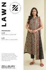 Zellbury Printed Lawn 2 Piece Shirt Dupatta WUS26X20666