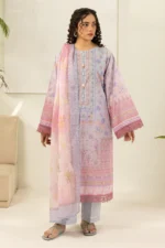 Zellbury Printed Lawn 3 Piece Sky Blue Colour WUS26X30415