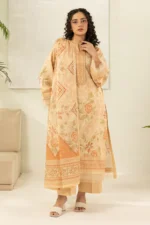 Zellbury Printed Lawn 3 Piece Beige Color WUS26X30418