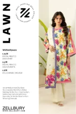 Zellbury Printed Lawn 3 Piece Off White WUS26X30419