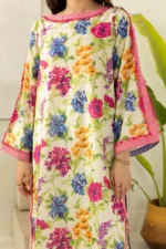 Zellbury Printed Lawn 3 Piece Off White WUS26X30419