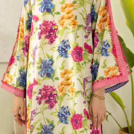 Zellbury Printed Lawn 3 Piece Off White WUS26X30419