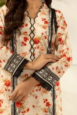 Zellbury Printed Lawn 3 Piece Off White Color WUS26X30421