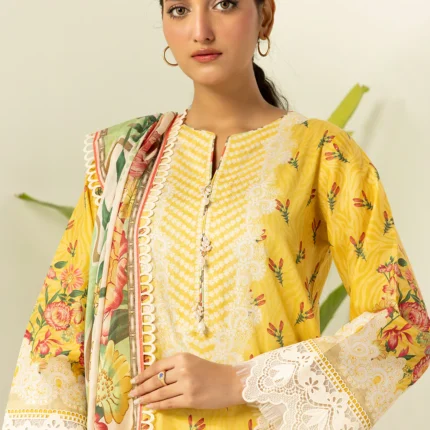 Zellbury Printed Lawn 3 Piece Mustard Color WUS26X30473