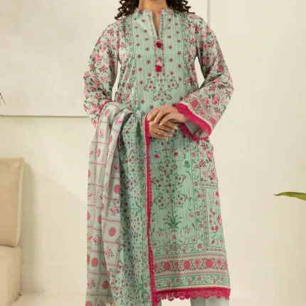 Zellbury Printed Lawn 3 Piece Green Colour WUS26X30477