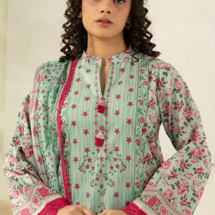 Zellbury Printed Lawn 3 Piece Green Colour WUS26X30477