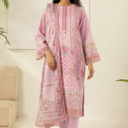 Zellbury Printed Lawn 3 Piece Lilac Colour WUS26X30480