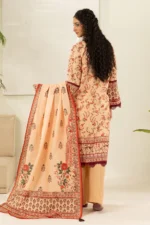 Zellbury Printed Lawn 3 Piece in Beige Color WUS26X30548