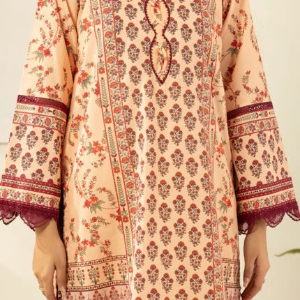 Zellbury Printed Lawn 3 Piece in Beige Color WUS26X30548