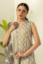 Zellbury Printed Lawn 3 Piece in Grey Color WUS26X30549