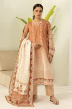 Zellbury Printed Lawn 3 Piece in Rust Color WUS26X30551