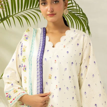 Zellbury Printed Lawn 3 Piece in Off White Color WUS26X30552
