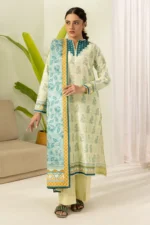 Zellbury Printed Lawn 3 Piece in Off White Color WUS26X30553