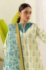 Zellbury Printed Lawn 3 Piece in Off White Color WUS26X30553