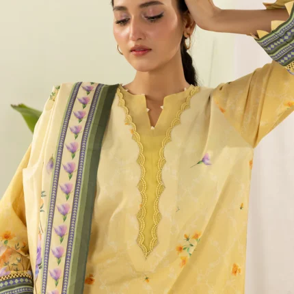 Zellbury Printed Lawn 3 Piece in Yellow Color WUS26X30606