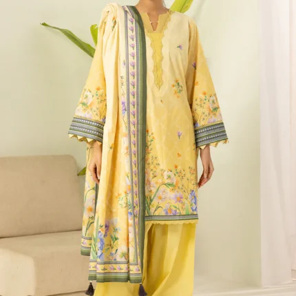 Zellbury Printed Lawn 3 Piece in Yellow Color WUS26X30606