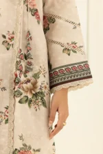 Zellbury Printed Lawn 3 Piece in Beige Color WUS26X30618