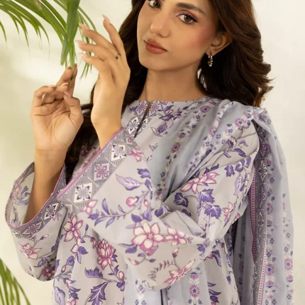 Zellbury Printed Lawn 3 Piece in Lilac Color WUS26X30676
