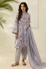 Zellbury Printed Lawn 3 Piece in Lilac Color WUS26X30676