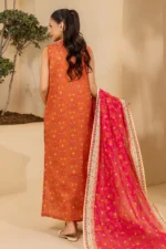 Zellbury Printed Lawn 3 Piece in Orange Color WUS26X30677