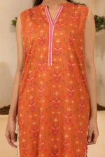 Zellbury Printed Lawn 3 Piece in Orange Color WUS26X30677