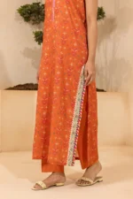 Zellbury Printed Lawn 3 Piece in Orange Color WUS26X30677