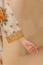 Zellbury Printed Lawn 3 Piece Beige Color WUS26X30747