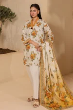 Zellbury Printed Lawn 3 Piece Beige Color WUS26X30747