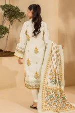 Zellbury Printed Khaddar 3 Piece Off White Color WUS26X30759