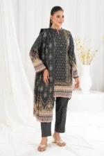 Gul Ahmed Printed Lawn 3 Piece in Grey Color CLP-52194 Unstitched