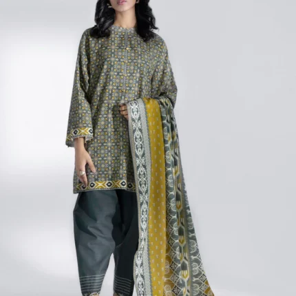 Sapphire Printed Cotton 3 Piece U3PDD25V639