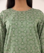Sapphire Printed Lawn 3 Piece in Ivory and Green Color U3PDY25V37TS