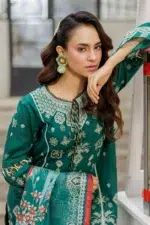 Zellbury Chikankari Embroidered Cotton 3 Piece WUC25E34034