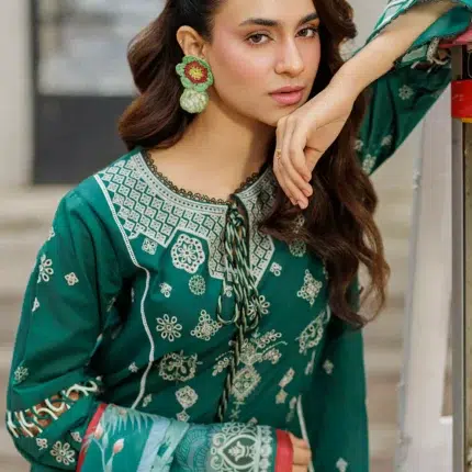 Zellbury Chikankari Embroidered Cotton 3 Piece WUC25E34034