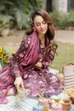 Zellbury Chikankari Embroidered Cotton 3 Piece WUC25E34042