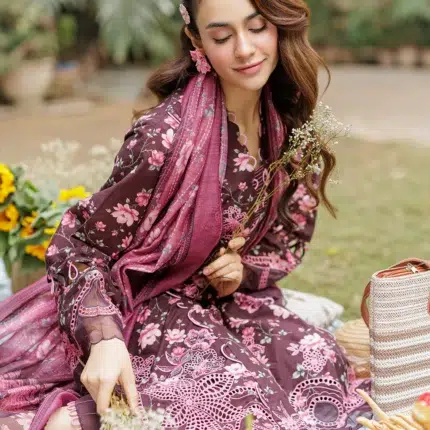 Zellbury Chikankari Embroidered Cotton 3 Piece WUC25E34042