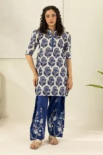 Zellbury Embroidered Lawn Shirt Shalwar in Blue Color WUS26E20602
