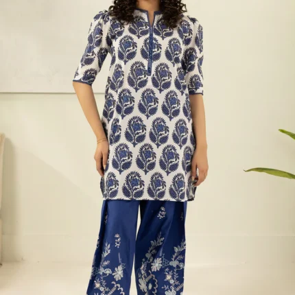 Zellbury Embroidered Lawn Shirt Shalwar in Blue Color WUS26E20602