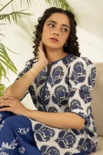 Zellbury Embroidered Lawn Shirt Shalwar in Blue Color WUS26E20602