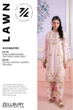 Zellbury Embroidered Lawn Shirt Shalwar in Pink Color WUS26E21199