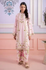 Zellbury Embroidered Lawn Shirt Shalwar in Pink Color WUS26E21199