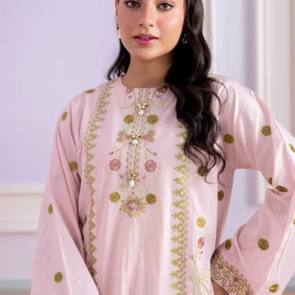 Zellbury Embroidered Lawn Shirt Shalwar in Pink Color WUS26E21199