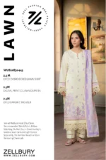 Zellbury Embroidered Lawn 3 Piece in Yellow Color WUS26E30445